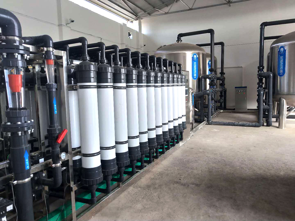 中华镇水厂每小时80吨超滤净水设备